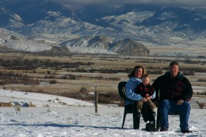 Christmas 2005 on Open A Ranch, near Dillon, Montana.