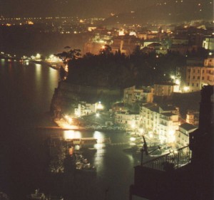 Sorento Bay at Night, Sorento, Italy